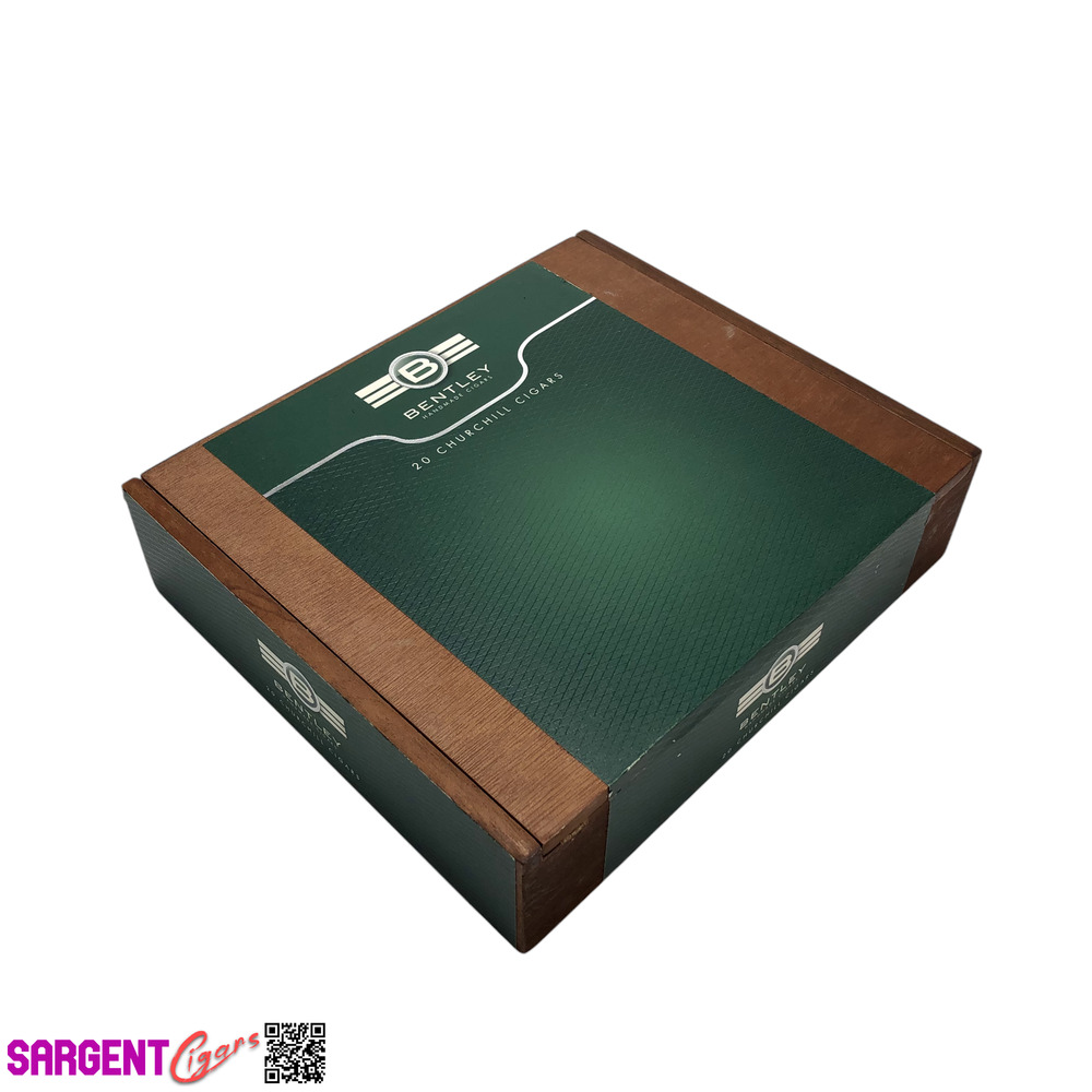 Bentley Churchill Empty Wooden Cigar Box 9x7.75x2